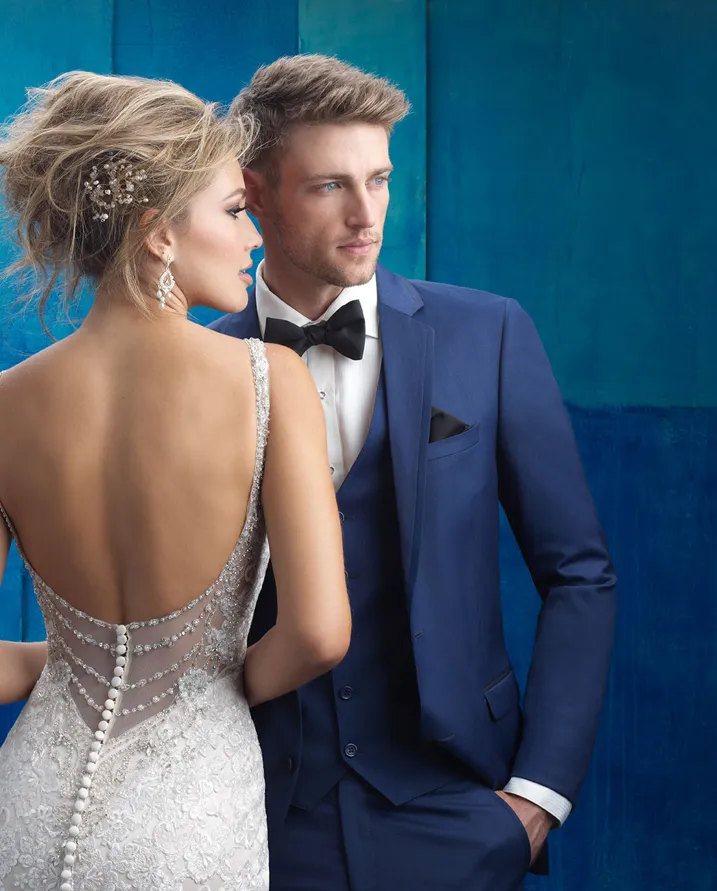 Cobalt blue Brunswick suit