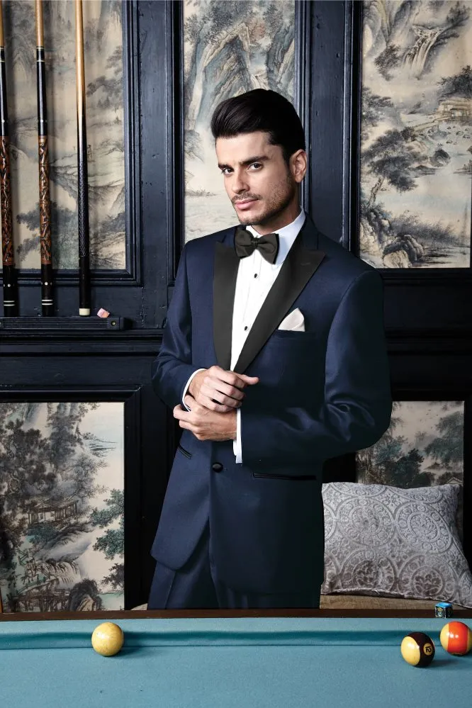 Cardi navy Fitzgerald tuxedo