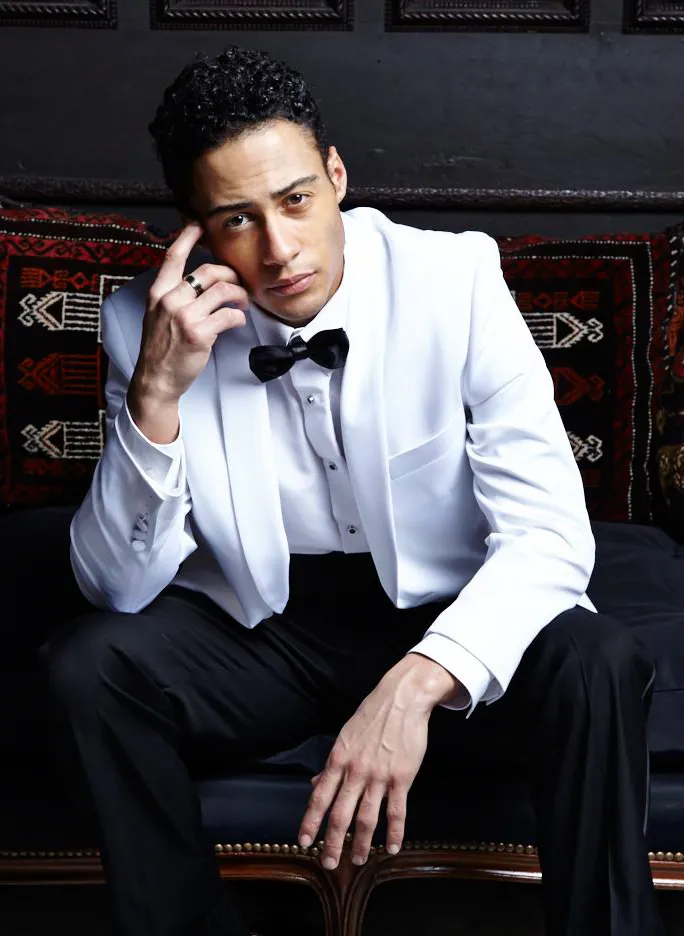 White shawl dinner jacket