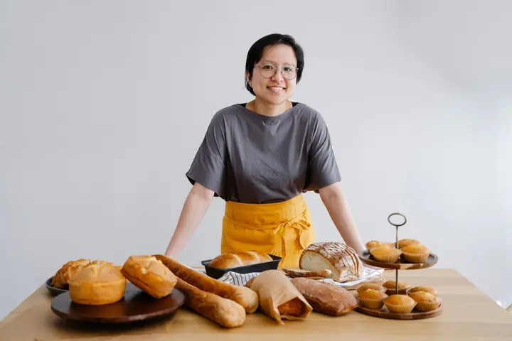 Bakeries owner at work