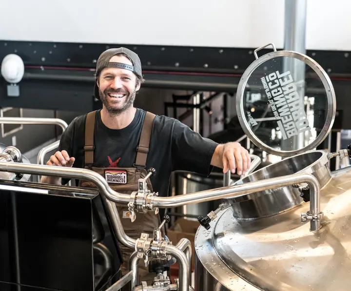Breweries owner at work